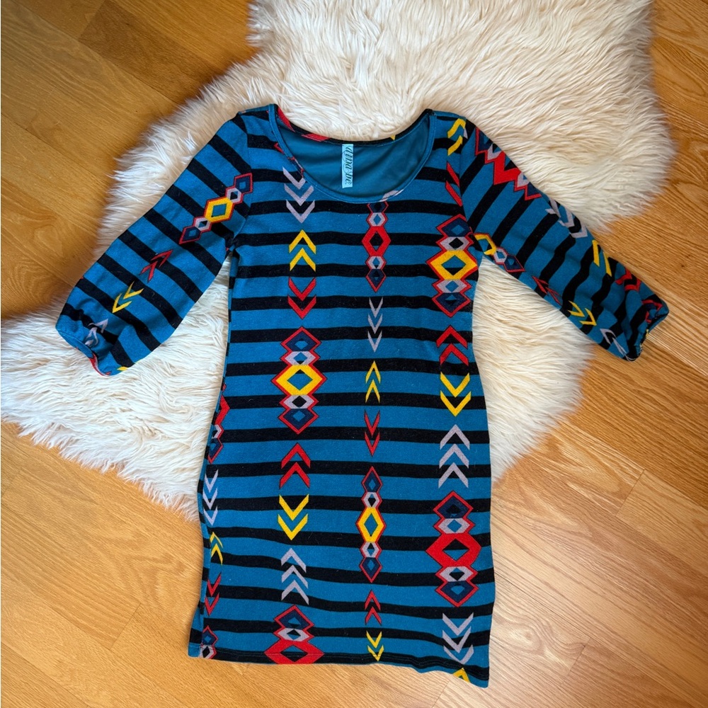 Aina Be Multicolor Geometric Mini Dress - Picture 1 of 4